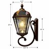 Gama Sonic Royal Bulb Solar Light, GS Solar Light Bulb, Wall Mount, Brushed Bronze 98B110